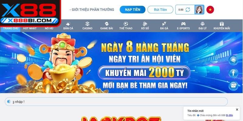 Lợi ích vượt trội khi người chơi lựa chọn cài đặt phần mềm X88